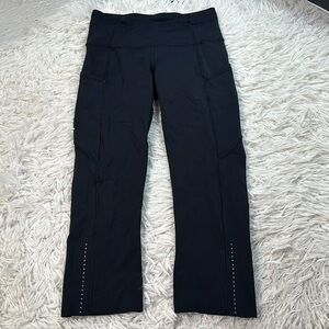 Lululemon Fast & Free Crop II *Nulux 19" Black